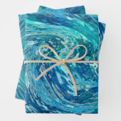 Fantastische Abstracte golf Inpakpapier Vel (In situ)