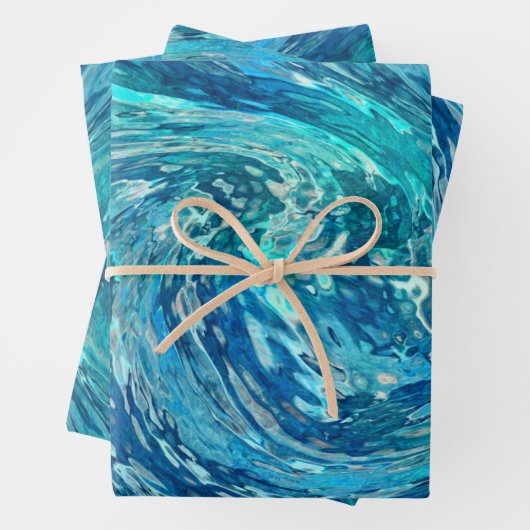 Fantastische Abstracte golf Inpakpapier Vel (In situ)