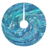 Fantastische Abstracte golf Kerstboom Rok (Voorkant)