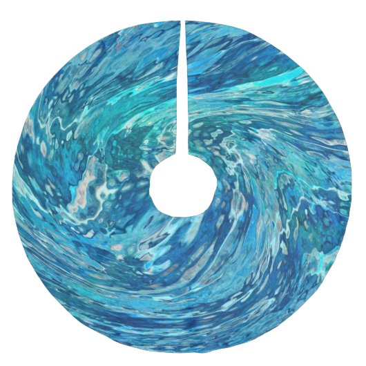 Fantastische Abstracte golf Kerstboom Rok (Voorkant)