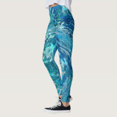 Fantastische Abstracte golf Leggings (Links)