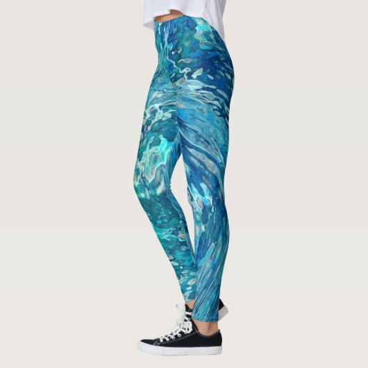 Fantastische Abstracte golf Leggings (Links)