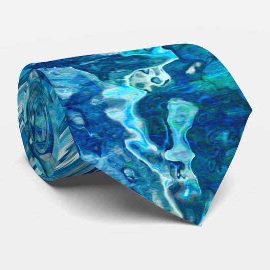 Fantastische abstracte golf stropdas (Opgerold)