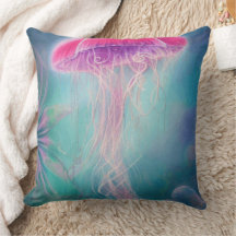 Fantastische Abstracte roze kwal in de oceaan