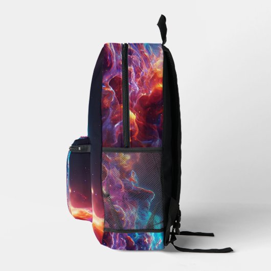 Fantastische Abstracte ruimte 1 Bedrukte Rugzak (Rechts)