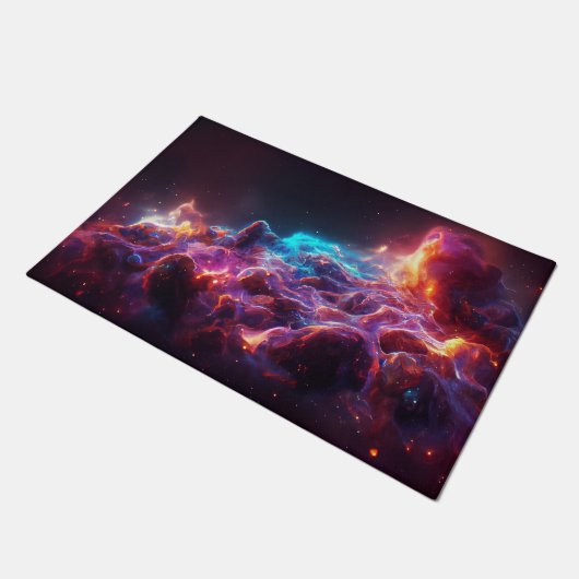 Fantastische Abstracte ruimte 1 Deurmat (Schuin)