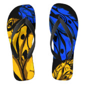 Fantastische abstracte vlinder Flip Flops (Voetbed)