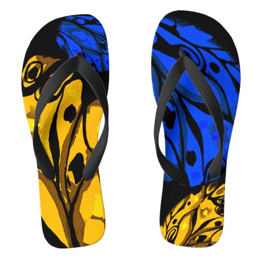 Fantastische abstracte vlinderTeenslippers Teenslippers (Voetbed)