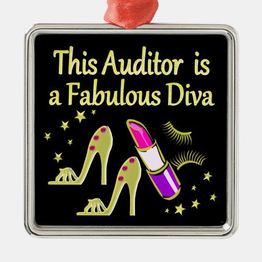 FANTASTISCHE ADVOCAAT DIVA DESIGN METALEN ORNAMENT (Voorkant)