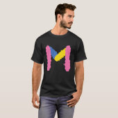 Fantastische alfabetletter-M-typografie karakter-M T-shirt (Voorkant volledig)