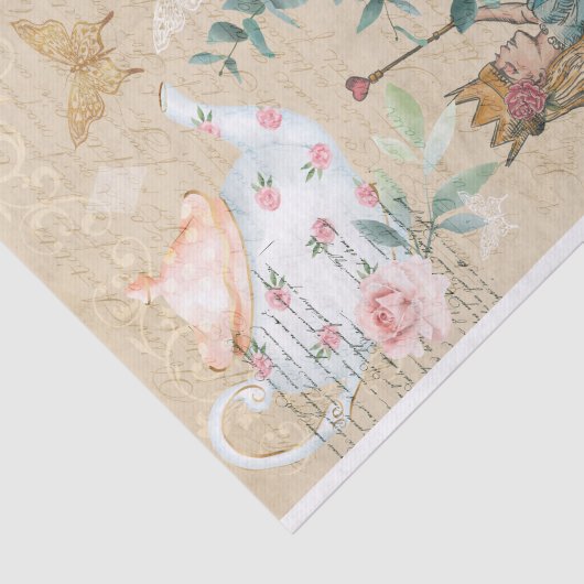 Fantastische Alice in Wonderland ontkoppeling Tissuepapier (Detail)