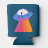 Fantastische Alien UFO-regenboog aangepast IT Blikjeskoeler (Achterkant)