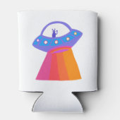 Fantastische Alien UFO-regenboog aangepast IT Blikjeskoeler (Achterkant)