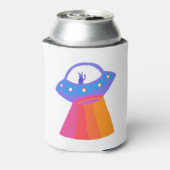 Fantastische Alien UFO-regenboog aangepast IT Blikjeskoeler (Blikje Achterkant)