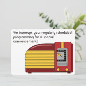 Fantastische art deco uitnodiging / aankondiging k (Staand voorkant)