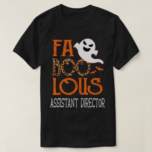 Fantastische assistent directeur op Halloween Part T-shirt (Design voorkant)