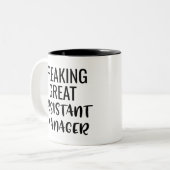 Fantastische assistent-manager tweekleurige koffiemok (Voorkant links)