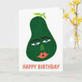 Fantastische Avocado past IT AAN Kaart (Gele Bloem)