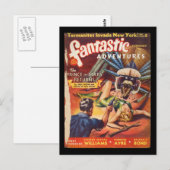 Fantastische avonturen 1940_Pulp Art Briefkaart (Voorkant / Achterkant)