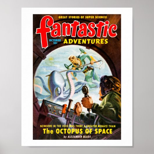 Fantastische avonturen (okt, 1949) poster (Voorkant)