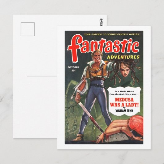 Fantastische avonturen (okt, 1951) briefkaart (Voorkant / Achterkant)