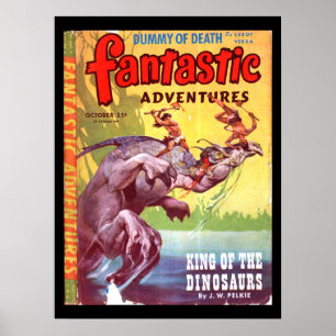 Fantastische avonturen v07 n04 (okt. 1945)_Pulp Ar Poster