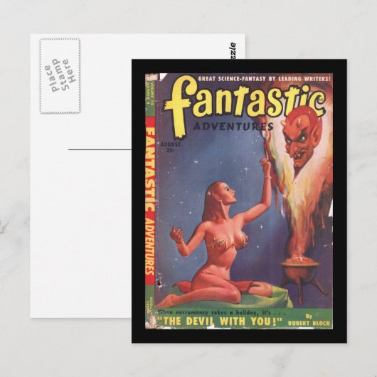 Fantastische avonturen v12 n08 (aug 1950)_Pulp Art Briefkaart (Voorkant / Achterkant)