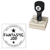 Fantastische baan, gepersonaliseerde leraren rubberstempel (Gestempeld)