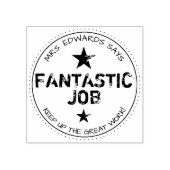 Fantastische baan, gepersonaliseerde leraren rubberstempel (Afrduk)