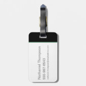 Fantastische balkruimte van vereiste grafisch bagagelabel (Achterkant verticaal)