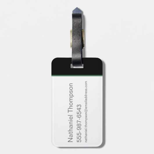 Fantastische balkruimte van vereiste grafisch bagagelabel (Achterkant verticaal)