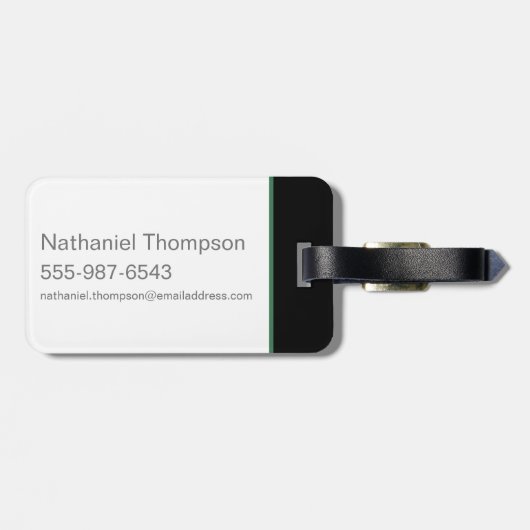 Fantastische balkruimte van vereiste grafisch bagagelabel (Achterkant horizontaal)