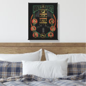 Fantastische balkruimte van vereiste grafisch canvas afdruk (Insitu (Slaapkamer))