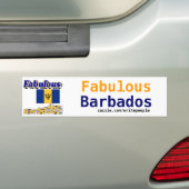 fantastische barbados bumpersticker (Op auto)