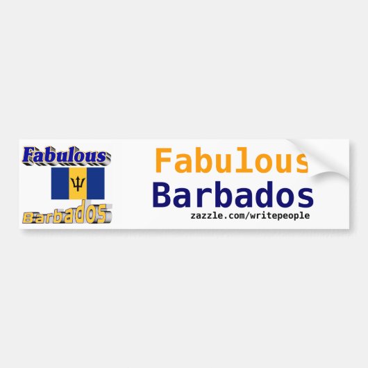 fantastische barbados bumpersticker (Voorkant)