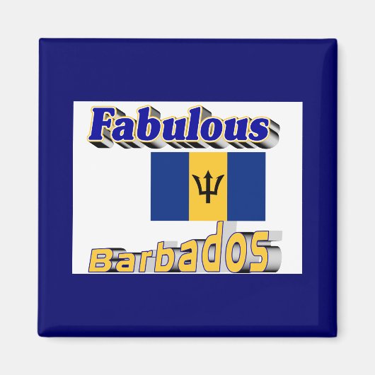 fantastische barbados magneet (Voorkant)