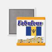 fantastische barbados magneet (Voorkant / Achterkant)