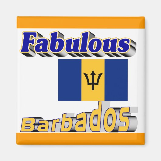 fantastische barbados magneet (Voorkant)
