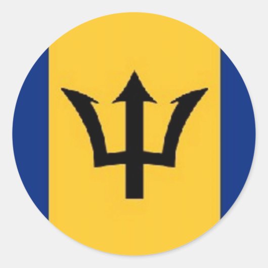 fantastische barbados ronde sticker (Voorkant)