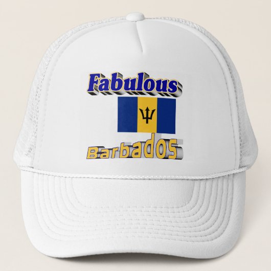 fantastische barbados trucker pet (Voorkant)