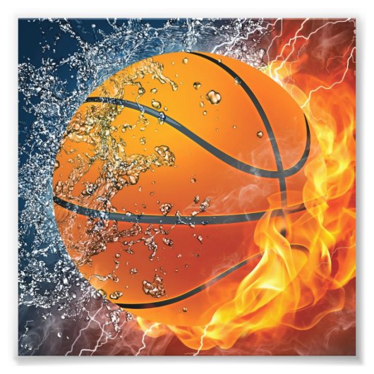 fantastische basketbal foto afdruk (Voorkant)