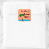 Fantastische Beach Read Promo Vierkante Sticker (Tas)