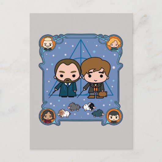 FANTASTISCHE BEASTEN: DE CRIMINALITEITEN VAN GRIND BRIEFKAART (Voorkant)