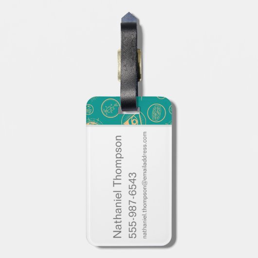 FANTASTISCHE BEASTEN EN WAAR U HEM™-Patroon WILT V Bagagelabel (Achterkant verticaal)