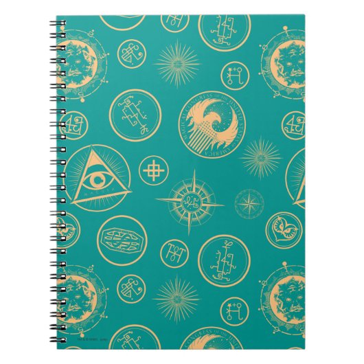 FANTASTISCHE BEASTEN EN WAAR U HEM™-Patroon WILT V Notitieboek (Voorkant)