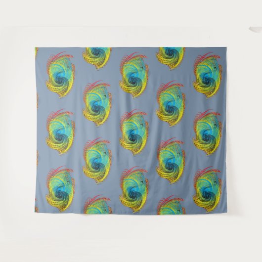 Fantastische beesten abstract ontwerp wandkleed (Voorkant (horizontaal))