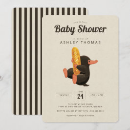Fantastische beesten - NIFFLER Baby shower Invitat Kaart