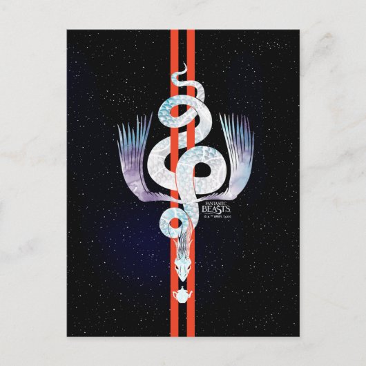 Fantastische beestjes komen voor briefkaart (Voorkant)