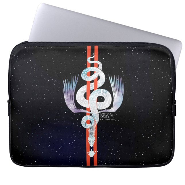 Fantastische beestjes komen voor laptop sleeve (Voorkant)