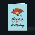 Fantastische Birthday Cute Fan Pun Funny Birthday Kaart<br><div class="desc">Grappig en schattig verjaardagskaart voor degenen die van puns en humor houden. Ideaal om je vrienden en familie geluk te wensen met hun verjaardag. Bezoek onze winkel voor meer collectie met verjaardagskaarten. Je zult iets coole,  humoristische en soms sarcastische verjaardagskaarten vinden voor je speciale iemand.</div>